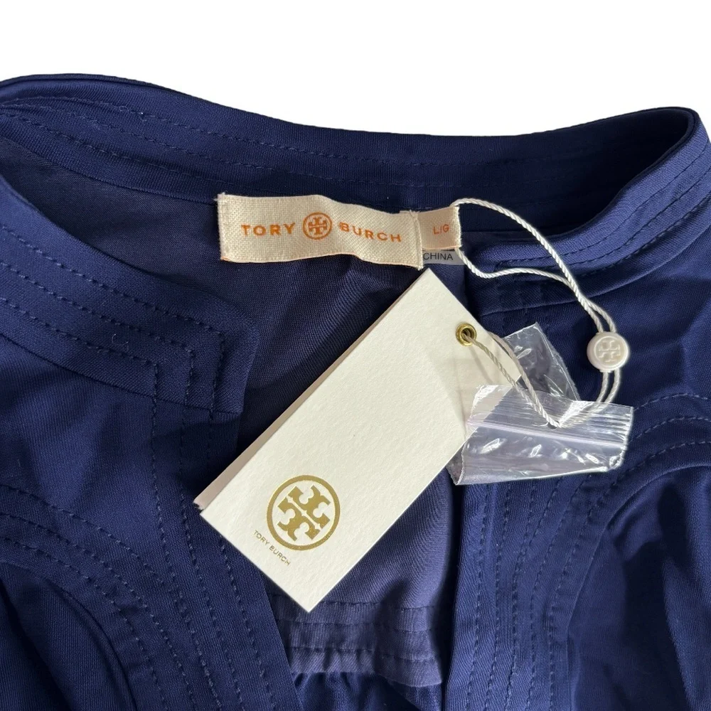 Tory Burch | Valentina Tunic Dress | Midnight Navy | Size L | NWT